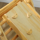 Qaba 3 in 1 Pikler Triangle Set with Ramp - Nature Wood-Supports up to 110 lb (50 kg), suitable for a kid 18-48 months 