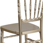 Flash Furniture HERCULES Series Gold Resin Stacking Napoleon Chair-Constructed from virgin polypropylene