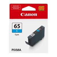 Canon CLI-65 Genuine Ink Cartridge - Standard Yield - Cyan-For use with Canon PIXMA PRO-200 and PRO-200S Professional Photographic Inkjet Printer