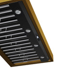 KUCHT KRH48TG 48" 900 CFM Wall Mounted Range Hood - Gemstone-Equipped with two 1.5 Watt LED lights, this seamless design pro-style range hood will give you better visibility while cooking and enhance the look of your pro-style Kucht range