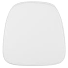 Flash Furniture Soft Fabric Chiavari Chair Cushion - Snow White-Soft Chair Cushion