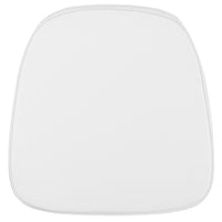 Flash Furniture - Coussin en tissu doux pour chaise Chiavari, blanc neige (LELCSNWH)-Coussin doux de chaise