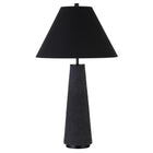 Hudson&Canal - Lampe de table monochrome Ingalls de 71 cm de haut avec abat-jour en tissu, - Noir mat/noir-Design transitionnel moderne pour votre salon, votre espace de travail ou votre table de chevet