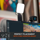 Logitech Litra Glow Premium Streaming Light with TrueSoft for PC/Mac - Graphite-Fine-tune your on-camera look: Adjustable brightness and color temperature settings help you quickly achieve the video look you want, from warm candlelight to cool blue