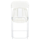 Flash Furniture – Chaise pliante série HERCULES de qualité supérieure en plastique d’une capacité de 800 lb, blanc, 10/paquet-Le siège texturé réduit le glissement