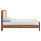Modway Capri Wood Grain Queen Platform Bed - Walnut-No Mattress or Box Spring Included