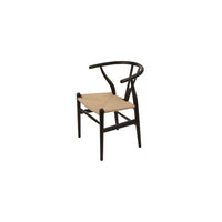 Wishbone – Chaise d’appoint AP6108B, noir-Dimensions : 22 prof. x 20 larg. x 30,5 haut. (po), hauteur du siège : 16,5 po