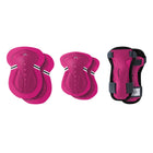 Globber Protectives Gear - Size XS - Deep Pink-Includes elbow, knee, and wrist guards for full-body protection