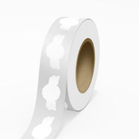 JAM Paper Standard Label Rolls - Anniversary Seal - 1 3/8 x 2 5/8 - White Glossy - 125 Labels/Roll-Colour: White Glossy | Make your mail stand out with colourful shipping address labels.