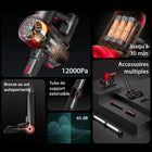 Redroad - Aspirateur balai sans fil 4 en 1 L6-Aspirateur à main amovible : Nettoyez les zones difficiles d'accès comme les tissus d'ameublement, les escaliers et l'intérieur des voitures grâce aux outils spécialisés inclus.