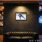 Auston Matthews Toronto Maple Leafs Hustling Spotlight - Framed Canvas - 31" x 22"-Finished size: 31.5x22.5