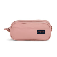 Jansport Large Accessory Pouch - Misty Rose-Two compartment accessory pouch is perfect to carry pens and pencils on one side and power cords on the other