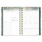 Blueline 17 Months Weekly/Monthly Planner - August to Dec - 8" H x 5" W - Verdant Design - Bilingual-Important events