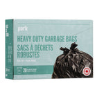 Perk Garbage Bags - Wave Top - 30" x 33" - Black - 20 Pack-30" x 33"