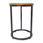 My Home My Living - Ensemble de 2 supports à plantes rustiques en bois et métal - Marron-Construction durable