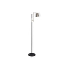 Monarch Specialties - Luminaire - 65 po H Lampadaire - Métal Noir - Abat-Jour En Nickel - Contemporain-Style industriel contemporain, lampadaire bicolore de 65 pouces de haut surmonté d'un abat-jour en nickel pour améliorer instantanément un décor moderne