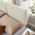 Modway Lindee Boucle Fabric Full Headboard - Cream-Boucle Fabric Upholstery