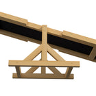 PawHut - Balançoire en bois pour chien, équipement d’agilité pour animaux de compagnie, entraînement à l’obéissance, jaune-Recommandé pour les grands chiens de moins de 66 lb (30 kg) 