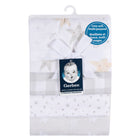 Gerber Childrenswear - Couverture de réception en flanelle - Céleste - Lot de 4-Matériaux : flanelle 100% coton