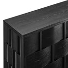 Modway Foundry Woven Design Buffet Storage Cabinet - 71" - Black-9
