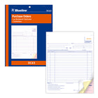 Blueline − Carnet de bons de commande DC63 en anglais − 50 en trois exemplaires-Carnet à copies multiples avec couverture souple bleue