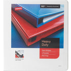 Staples Heavy-Duty View Binder with D-Rings - 1 1/2" - White-Gap Free ring design prevents gapping and misalignment of rings