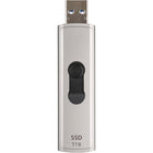 Transcend ESD320A Portable SSD - 1 TB - Silver-The ESD320A is built with high-quality alloy that is incredibly durable, keeping your data safe and intact wherever you go. 