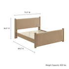 Modway Rael Performance Velvet Queen Platform Bed - Taupe-8