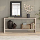Hudson&Canal - Console Osman 64" L - Blanc aulne-Caractéristiques assemblage facile