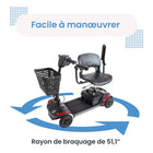Journey - Adventure Scooter électrique - rouge-Le composant le plus lourd ne pèse que 33 lb pour un chargement et une manipulation plus faciles