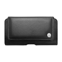 AXS Universal Leather Phone Pouch with Belt Clip - Large-Magnetic Closure