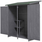 Outsunny - Abri de jardin Outsunny 55 x 30 avec toit en asphalte-Toit et plancher en panneaux solides  
