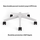 Staples - Fauteuil fonctionnel Essentials, tissu et dossier en maille, gris-Répond aux ou dépasse les normes ANSI/BIFMA