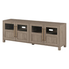 Hudson&Canal Holbrook TV Stand for TV's up to 75" - Antiqued Grey Oak-The top has a weight capacity of 75lbs, lower shelves can hold 25lbs each