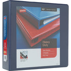 Staples – Reliure de présentation robuste à anneaux en D - 3 po - Bleu-Anneaux sans interstice Gap Free pour un bon alignement