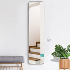 HOMCOM Rectangular Full Body Mirror - 14.6" W x 61.4" H - Black-The back of mirror is covered with explosion-proof film for added security 