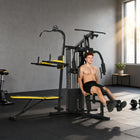 Soozier All-in-One Home Gym Machine System-Multi-station design allows several family members to exercise at the same time