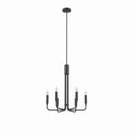 Modway Rekindle 6-Light Chandelier - Black-6-Light Chandelier