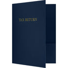 JAM Paper Tax Return Presentation Folders - 9" x 12" - Nautical Navy Blue Linen - 250 Pack-If you are looking for a folder for all of your professional needs, our 9" x 12" Presentation Folders are the perfect choice.