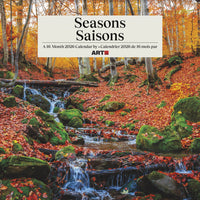 DateWorks 2026 16-Month Wall Calendar - 12" x 12" - Seasons - Bilingual-12.00" x 12.00"