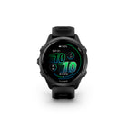 Garmin Forerunner 570 Smartwatch - 42mm - Slate Grey Aluminum with Translucent Black/Black Band-MORNING REPORT & EVENING REPORT - Wake up to your morning report with an overview of sleep, recovery and training outlook alongside HRV status, training readiness and weather. Before you go to bed, you’ll get an evening report to better prepare for the next day with a reminder of sleep need, tomorrow’s workout, weather and events.