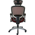 Staples Hyken Ergonomic Mesh Swivel Task Chair - Red-Arms adjust up and down to ease presure on neck and support shoulders