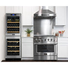 Kucht 36" KNG Series Pro Style Propane Gas Range - Stainless Steel-Matching the power of professional kitchens, this range features a 22,000 BTU convection oven and a 10,000 BTU broiler