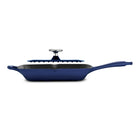 Tramontina Bestow 11" Enameled Cast Iron Grill Pan with Press - Gradated Cobalt-Lifetime Warranty