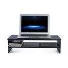 ShoppingAll 2-Tiers Wooden Monitor Stand Riser with Storage Organizer - Black - 5 Pack-Integrated Organization: Stay tidy and efficient! Our design includes provisions for cable management and additional compartments to stow away your essentials, making cluttered desks a thing of the past.
