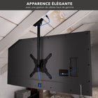 Mount-It! - Support TV plafonnier réglable en hauteur et entièrement articulé-Idéal pour les bars, les théâtres, les écoles, les hôpitaux, les aéroports, les halls d'entrée, les hôtels, les usines de fabrication et même votre salon ou votre chambre à coucher