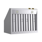 KUCHT KRH300-GL 30" 900 CFM Under‑Cabinet Range Hood with Digital Controls - Stainless Steel/Gold-Equipped with two LED lights, this seamless design pro-style range hood will give you better visibility while cooking and enhance the look of your pro-style Kucht range