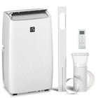 HOMCOM 14000 BTU Portable Air Conditioner with Dehumidifier and Fan - White-Three-in-one functions provide cooling, dehumidifying, and fan options 