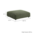 Modway - Solace Modulaire Tapissé en velours côtelé Ottoman - Fern-Sellerie en velours côtelé