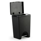 Mistral iCan Step With Removable Liner - 50 L - Black-Easy to clean removeable liner. Space efficient design